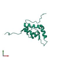 Actin nucleation-promoting factor WAS in PDB entry 1ej5, assembly 1, front view.