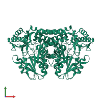 Aminotransferase class V domain-containing protein in PDB entry 1elq, assembly 1, front view.