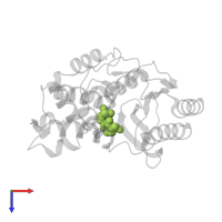 1(R)-1-ACETAMIDO-2-(3-CARBOXY-2-HYDROXYPHENYL)ETHYL BORONIC ACID in PDB entry 1erq, assembly 1, top view.