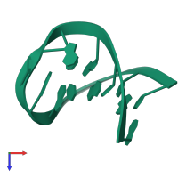 PDB entry 1esh coloured by chain, top view.