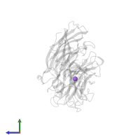 SODIUM ION in PDB entry 1eut, assembly 1, side view.