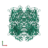 Homogentisate 1,2-dioxygenase in PDB entry 1ey2, assembly 1, front view.