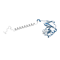 The deposited structure of PDB entry 1ezv contains 1 copy of CATH domain 2.102.10.10 (Rieske Iron-sulfur Protein) in Cytochrome b-c1 complex subunit Rieske, mitochondrial. Showing 1 copy in chain E.