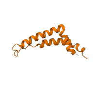 The deposited structure of PDB entry 1ezv contains 1 copy of Pfam domain PF02320 (Ubiquinol-cytochrome C reductase hinge protein) in Cytochrome b-c1 complex subunit 6, mitochondrial. Showing 1 copy in chain F [auth H].