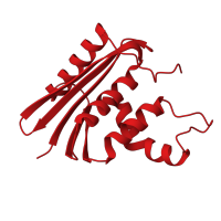 The deposited structure of PDB entry 1f21 contains 1 copy of CATH domain 3.30.420.10 (Nucleotidyltransferase; domain 5) in Ribonuclease HI. Showing 1 copy in chain A.