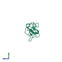 Low-density lipoprotein receptor in PDB entry 1f5y, assembly 1, side view.