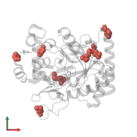 Modified residue MSE in PDB entry 1f76, assembly 3, front view.