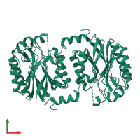Omega-amidase NIT3 in PDB entry 1f89, assembly 1, front view.