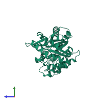 Hyaluronidase in PDB entry 1fcu, assembly 1, side view.