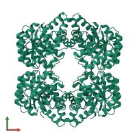N-acetylneuraminate lyase in PDB entry 1fdz, assembly 1, front view.