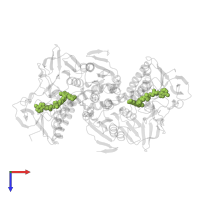 FLAVIN-ADENINE DINUCLEOTIDE in PDB entry 1fea, assembly 1, top view.