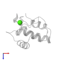 CALCIUM ION in PDB entry 1ff1, assembly 1, top view.