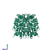 Histidinol-phosphate aminotransferase in PDB entry 1fg7, assembly 1, side view.