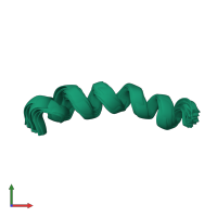 PDB entry 1fi0 coloured by chain, ensemble of 22 models, front view.