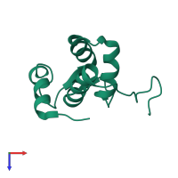 RalBP1-associated Eps domain-containing protein 1 in PDB entry 1fi6, assembly 1, top view.