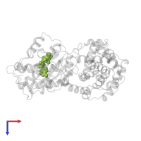 ADENOSINE-5'-TRIPHOSPHATE in PDB entry 1fin, assembly 1, top view.