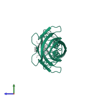 Peptidyl-prolyl cis-trans isomerase FKBP1A in PDB entry 1fkd, assembly 1, side view.