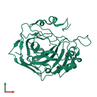 Monomeric assembly 1 of PDB entry 1fsq coloured by chemically distinct molecules, front view.