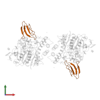 Fasciculin-2 in PDB entry 1fss, assembly 1, front view.