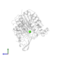 CALCIUM ION in PDB entry 1fsu, assembly 1, side view.