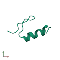 PDB entry 1fsv coloured by chain, front view.