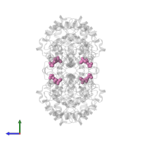 ARABINOSE-5-PHOSPHATE in PDB entry 1fxq, assembly 1, side view.