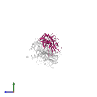 T cell receptor alpha chain constant in PDB entry 1fyt, assembly 1, side view.
