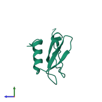 C-C motif chemokine 26 in PDB entry 1g2t, assembly 1, side view.