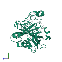 Carbonic anhydrase 2 in PDB entry 1g46, assembly 1, side view.