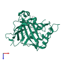 Carbonic anhydrase 2 in PDB entry 1g48, assembly 1, top view.