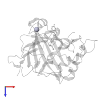 MERCURY (II) ION in PDB entry 1g52, assembly 1, top view.