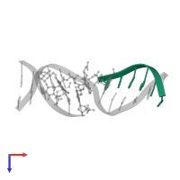 5'-D(*CP*CP*AP*AP*AP*G)-3' in PDB entry 1g5l, assembly 1, top view.