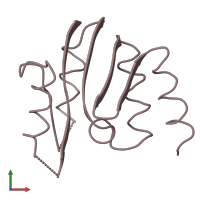 PDB entry 1gdr coloured by chain, front view.