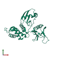 Protein 4.1 in PDB entry 1gg3, assembly 1, front view.