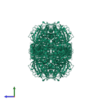 Catalase HPII in PDB entry 1gge, assembly 1, side view.