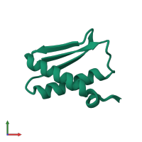 PDB entry 1ghh coloured by chain, ensemble of 20 models, front view.