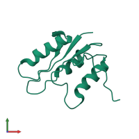 PDB entry 1ght coloured by chain, front view.