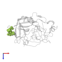 CITRIC ACID in PDB entry 1gj8, assembly 1, top view.