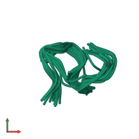 PDB entry 1gnb coloured by chain, ensemble of 20 models, front view.