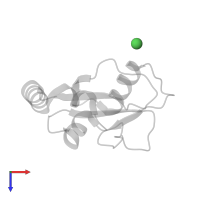 NICKEL (II) ION in PDB entry 1gnu, assembly 1, top view.