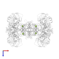 PHOSPHATE ION in PDB entry 1gpm, assembly 1, top view.