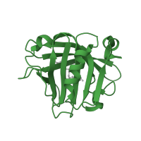 The deposited structure of PDB entry 1gxa contains 1 copy of SCOP domain 50815 (Retinol binding protein-like) in Beta-lactoglobulin. Showing 1 copy in chain A.