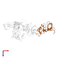 Metalloproteinase inhibitor 2 in PDB entry 1gxd, assembly 1, top view.