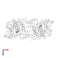 BENZOIC ACID in PDB entry 1gxs, assembly 1, top view.