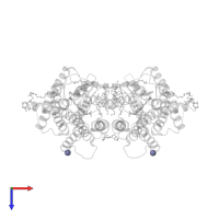 ZINC ION in PDB entry 1gzm, assembly 1, top view.