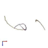 PDB entry 1h1k coloured by chain, top view.