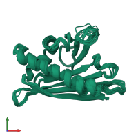 PDB entry 1h2o coloured by chain, ensemble of 24 models, front view.