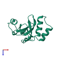 PWWP domain-containing protein2 in PDB entry 1h3z, assembly 1, top view.