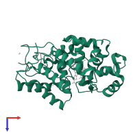 Peroxidase C1A in PDB entry 1h5m, assembly 1, top view.