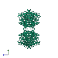 Glucose--fructose oxidoreductase in PDB entry 1h6c, assembly 1, side view.